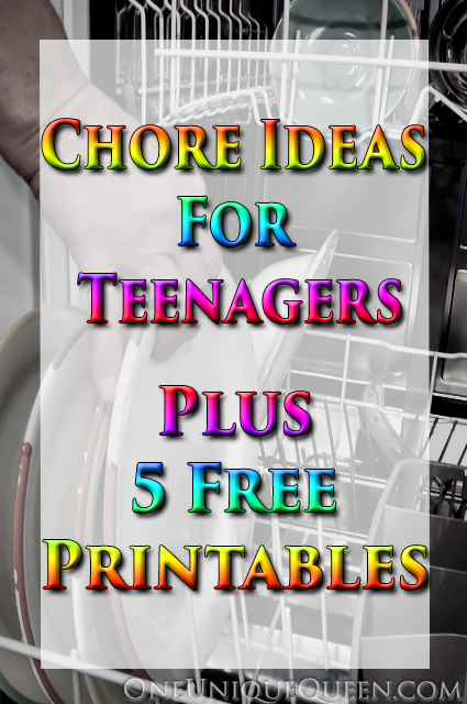 Chore Ideas For Teenagers Plus 5 Free Printables