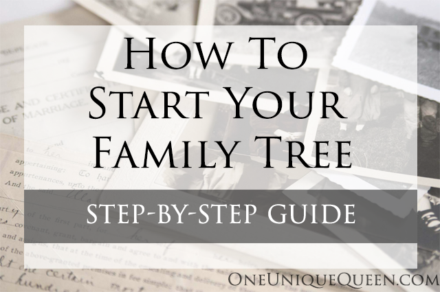 How To Start Your Family Tree
