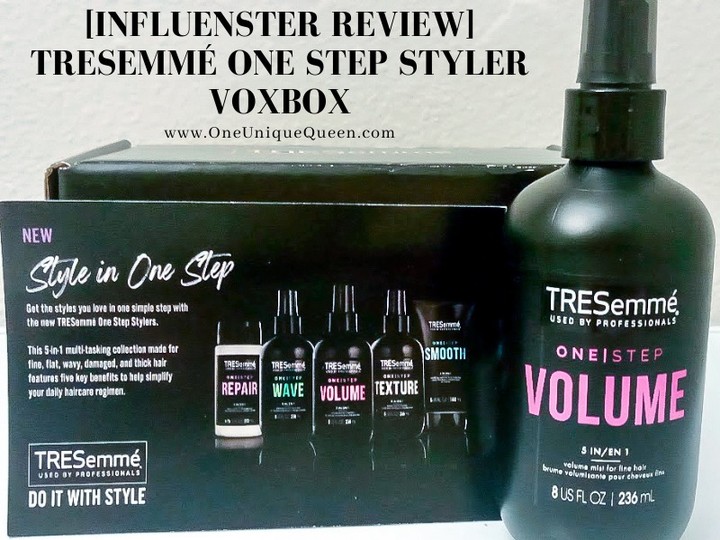 "I received these products for free from Influenster and TRESemmé in exchange for my honest review."

I love how easy it is to use. Following the directions, after washing my hair I sprayed at the root, gave it a little rub with my fingers then brushed it throughout the rest of my hair. Easy, right? After my hair dried I was pleasantly surprised and pleased to see how well it uplifted and gave my hair some volume.

#hair #influenster #review #TRESemmé #VoxBox #complimentary @influenster @tresemme #OneStepStyler

http://www.oneuniquequeen.com/influenster-review-tresemme-one-step-styler-voxbox/
