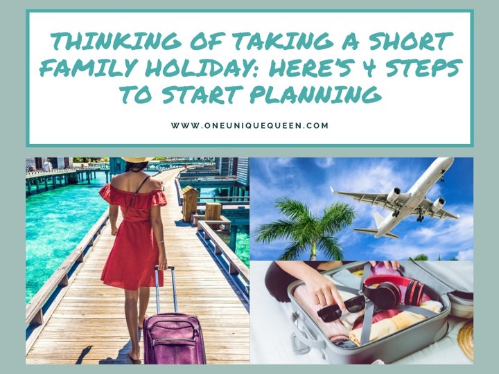 Are you thinking of taking a short family holiday? If so, then you need to start planning! A family holiday is a great way to spend time together and create memories that will last a lifetime. But it's important to plan to make the most of your time away. This blog post will outline four steps that will help you get started with your planning process. Let's get started!

#Family #Holiday #Planning #Vacation

http://www.oneuniquequeen.com/thinking-of-taking-a-short-family-holiday-heres-4-steps-to-start-planning/