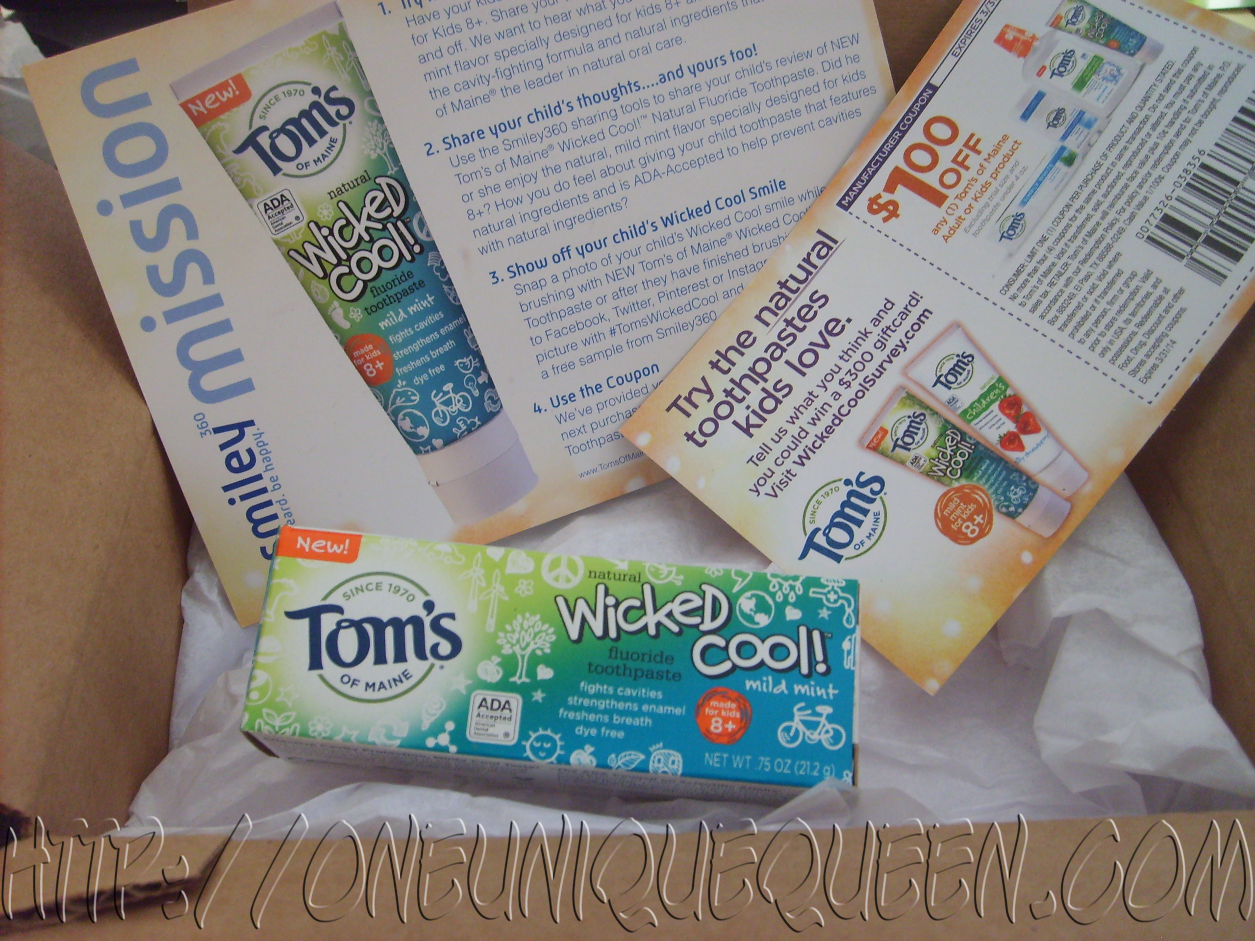 [Smiley360 Mission Review] New Toms of Maine® Wicked Cool! Toothpaste for Kids 8+