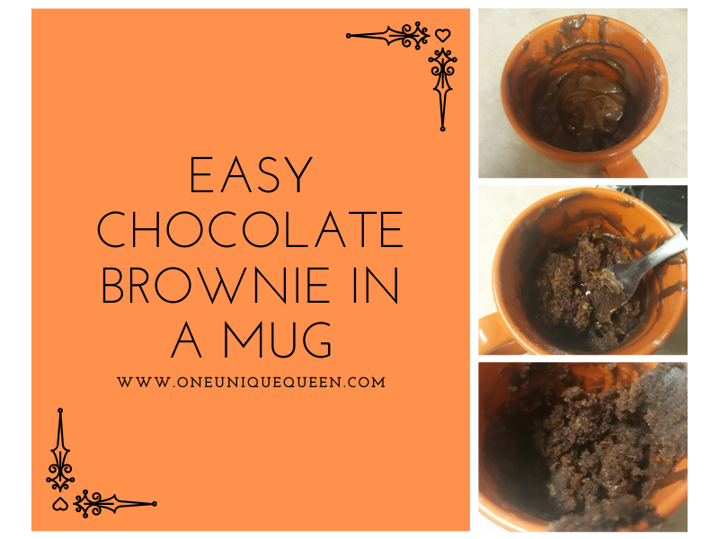 Easy Chocolate Brownie In A Mug